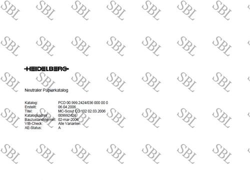 海德堡印刷机配件sm102 cd102 机械零件图l 零件号查询书年电子版